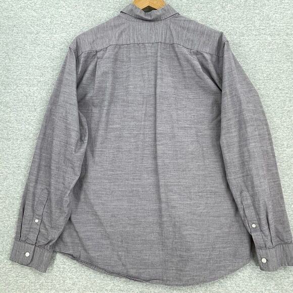 Eddie Bauer Shirt Mens Large Purple Classic Fit Button Up Long Sleeve Collared - Picture 3 of 10